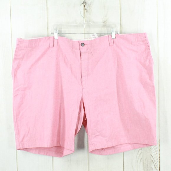 True Nation Other - True Nation Plus Size Pink Salmon Cotton Flat-Front Pocket Short Size 56